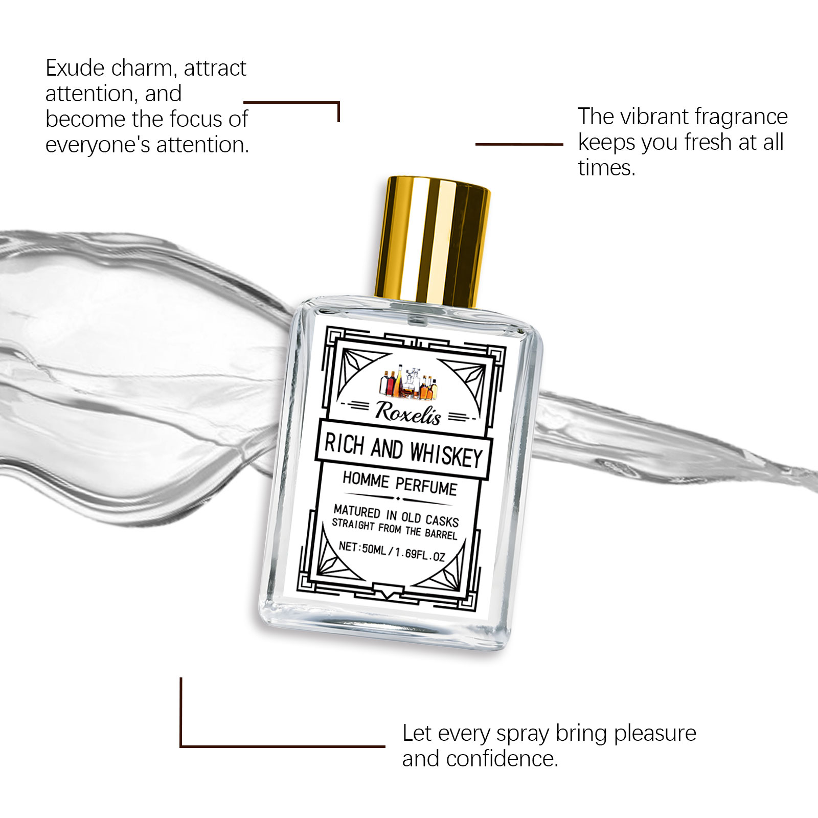 Roxelis 50ml Charm Whisky Herr – Perfume And Fragrance Bewertung und Preis